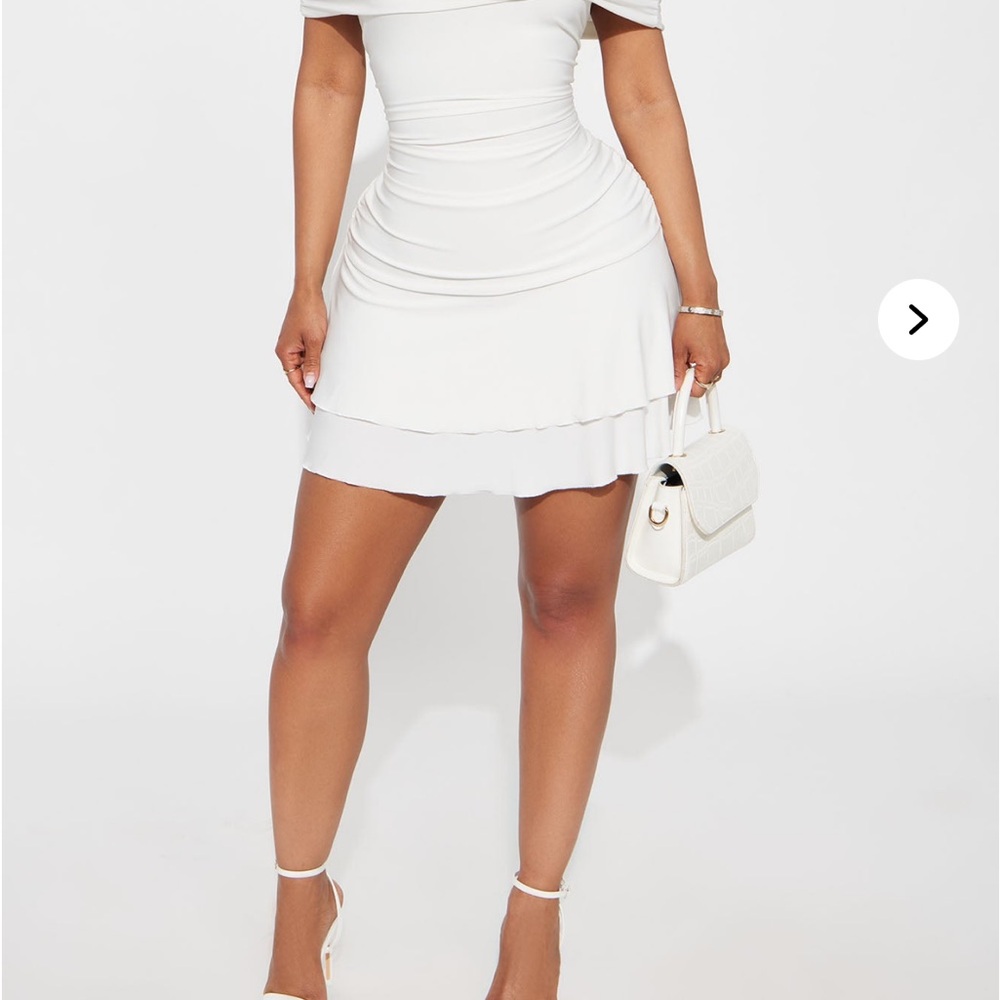 Fashion Nova White Mini Dress